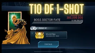 Tier T10 Doctor Fate Boss DF one shot OS | League Raid | Injustice2 Mobile