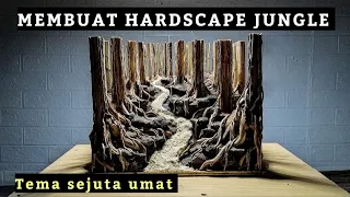 Step by step CARA MEMBUAT HARDSCAPE JUNGLE !! Sejuta umat !! Ukuran 35x25x25