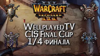 [СТРИМ] WellplayedTV CIS Final Cup 1/4 Финала: Warcraft 3 Reforged !Важно