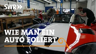 Wie man ein Auto foliert | SWR Handwerkskunst