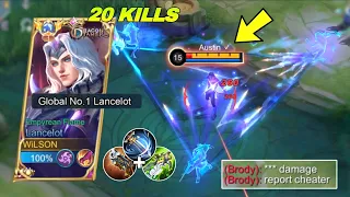 LANCELOT SUPER AGGRESSIVE FAST HAND COMBO GAMEPLAY!! | BEST BUILD 2023!! (WTF DAMAGE!😱)