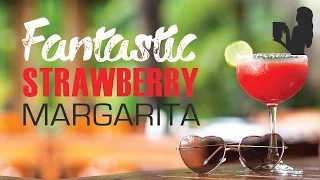 Strawberry Margarita in a Vitamix or Blendtec blender