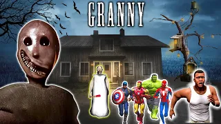 Franklin Fight with Granny Remake and Escape New House For Save Avengers in GTA 5 | GTAV AVENGERS