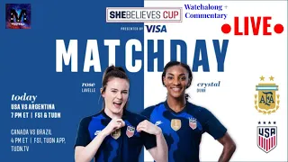 USWNT VS ARGENTINA ● LIVE WATCHALONG AND COMMENTARY ● 2021 SHEBELIEVES CUP FINALE ● 2/24/2021