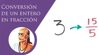 Conversión de un entero en fracción │ BALDOR