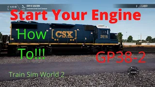 HOW TO!!! Properly Start the GP38-2/ TSW2-Sand Patch Grade