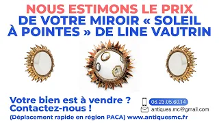 Miroir Soleil à pointes Line Vautrin prix