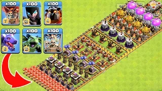 Who Can Survive This Difficult Trap on COC? Trap VS Troops #4 Calsh Of Clans