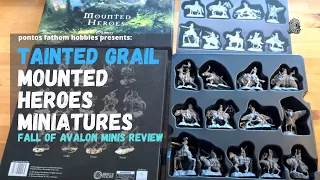 Tainted Grail Mounted Heroes Miniatures review - Fall of Avalon