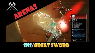 New World PvP - Michael Shield Artifact - SnS/GreatSword - Medium/Heavy Armor - Arenas 21