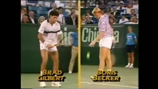 Boris Becker vs Brad Gilbert 1989 Cincinnati 1/5