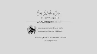 Cat Walk (C3) | ABRSM Grade 2 Flute 2022 | piano accompaniment | at tempo 112bpm