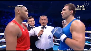 Frazer Clark, England vs Victor Vykhrist, Ukraine Boxing European Championship 2017 Weight 91kg