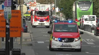 (E-Horn) XXL Brandvertrek+ Ventilateur met spoed naar een brand in Brussel