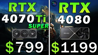 RTX 4070 Ti Super vs RTX 4080 | REAL Test in 10 Games | 1440p | Rasterization, RT, DLSS, FSR3, FG