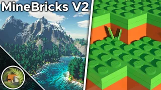 If LEGO® Made a Minecraft Texture Pack [MineBricks V2 + SEUS PTGI]