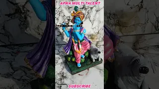 Krishna idol making | Krishna murti making at home | Apna Multi Talent #shorts