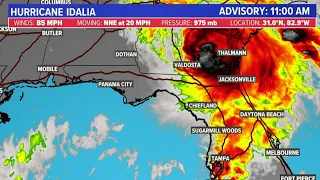 Tropical update: Hurricane Idalia continues through Georgia as Category 1 storm