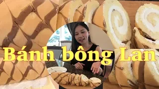 Cách Làm Bánh Bông Lan Cuộn Đơn Giản Và Thơm Ngon - Vanilla Swiss Roll Cake Recipe