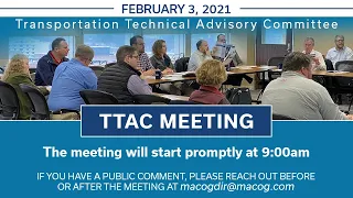 MACOG February 2021 TTAC Meeting