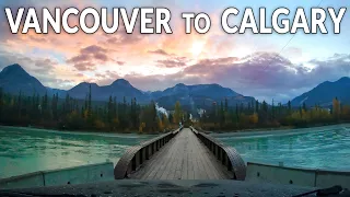 Vancouver to Calgary Drive - Complete Road Trip Timelapse 4K