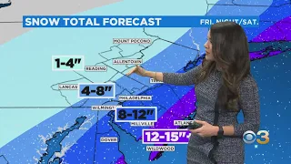 Philadelphia Weather: Heavy Snow And High Winds