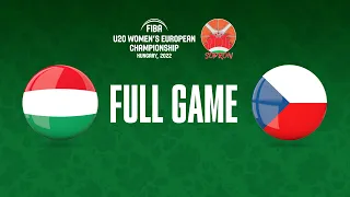 Hungary v Czech Republic | Full Basketball Game | FIBA U20 Women's European Championship 2022