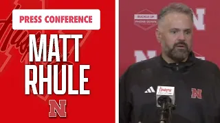 Nebraska Football Head Coach Matt Rhule speaks to media after NIU win at Memorial Stadium I Huskers