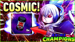 5 FREE COSMIC CODES + GODLY COSMIC Team In Anime Champions Simulator!