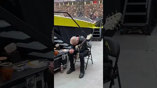 James Hetfield before going on the stage in Hamburg, Germany 2023 - Night 1