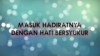 Masuk HadiratNya Dengan Hati Bersyukur - delight cover