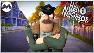 De oppdaterte hjernen til politimannen, men øynene er ødelagt || Hello Neighbor 2