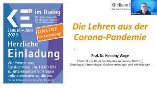 Die Lehren aus der Corona Pandemie