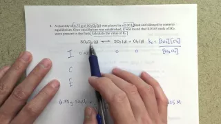 General Chemistry II - Equilibrium - Solving for Kc