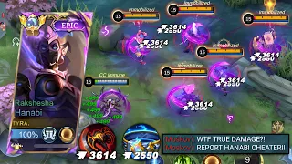 NEW META! HANABI BEST BURST TRUE DAMAGE HACK!! (RECOMMENDED) BEST DAMAGE BUILD!🔥 - Mobile Legends