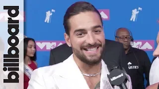 Maluma On Wanting to Meet Shawn Mendes  & Working On "Clandestino" With Shakira | MTV VMAs 2018