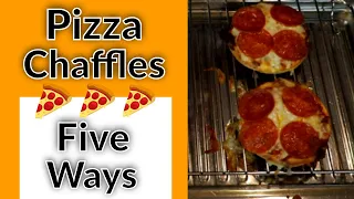 Pizza Chaffle Five Ways - Based on the Best Viewer Comments So Far