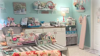 Craft room TOUR! New for 2022 ~ updated storage, more organization, and fun decor