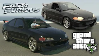 GTA 5: 'Fast and Furious' Heist Honda Civic - Dinka Kanjo SJ REPLICA BUILD!