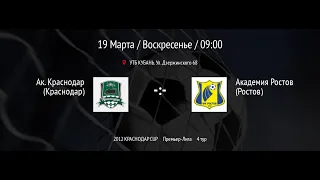 Ак. Краснодар - Ак. Ростов "КРАСНОДАР CUP 2023" среди детей 2012 г.р. Поле№2