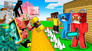 1000 MUTANTES vs Base Ultra Segura en Minecraft!