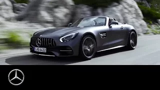 The new Mercedes-AMG GT C Roadster. Open top driving performance. Trailer