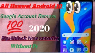 All Huawei 2020 Frp Unlock/Bypass Google Account Lock Android 10