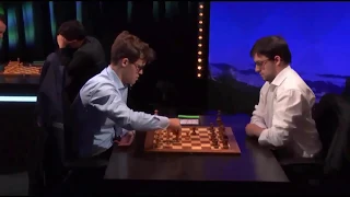 AMAZING QUEEN!! Magnus Carlsen vs Maxime Vachier Lagrave || Blitz chess 2017
