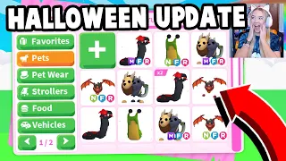 ADOPT ME HALLOWEEN UPDATE! (Unlocking ALL New PETS)