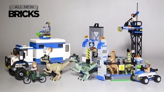 Lego Jurassic World 75917 Raptor Rampage with 75920 Raptor Escape Speed Build