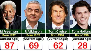 Age of Famous Hollywood Actors 2024 - Oldest to Youngest