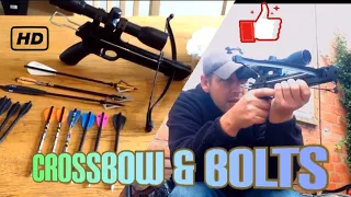 make your own pistol crossbow bolts & broadheads,crossbow target practice