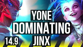 YONE & Senna vs JINX & Nautilus (ADC) | 600+ games, Dominating | NA Master | 14.9