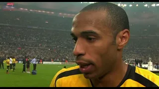 Thierry Henry “ i didnt see Ronaldinho today, I saw Henrik Larsson “
